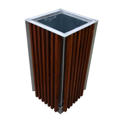 Venkovní odpadkový koš dřevěný 65 l