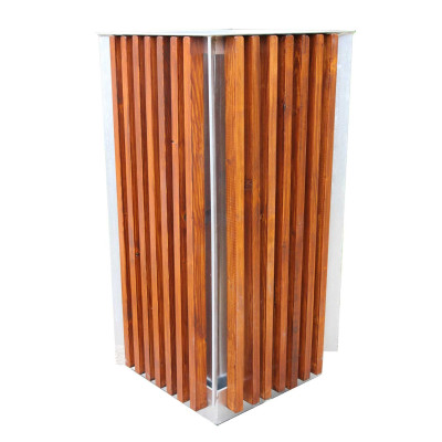 Venkovní odpadkový koš dřevěný 65 l