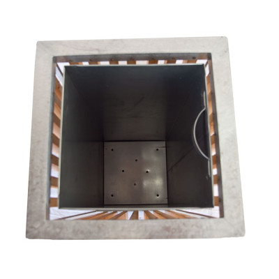 Venkovní odpadkový koš dřevěný 65 l