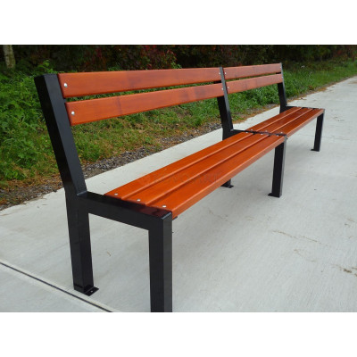 Kovová lavička Zlín 2