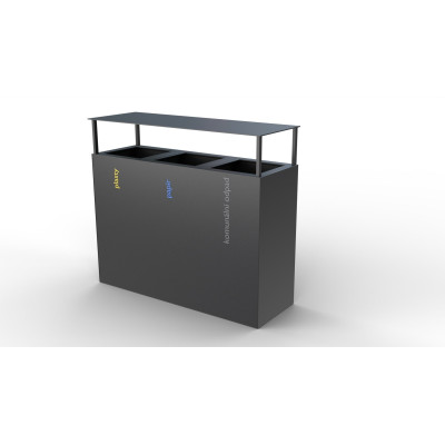 Koš na tříděný odpad Steel II