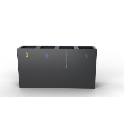 Koš na tříděný odpad Steel III