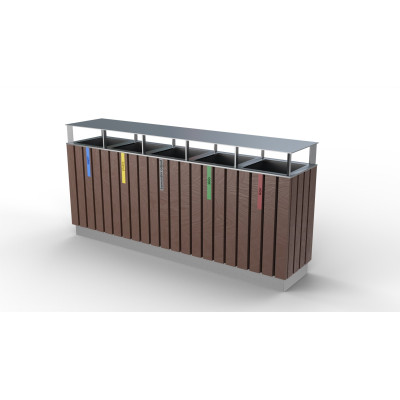 Koš na tříděný odpad Recyklát VII