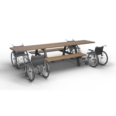 Bezbariérový venkovní stůl Piknik III