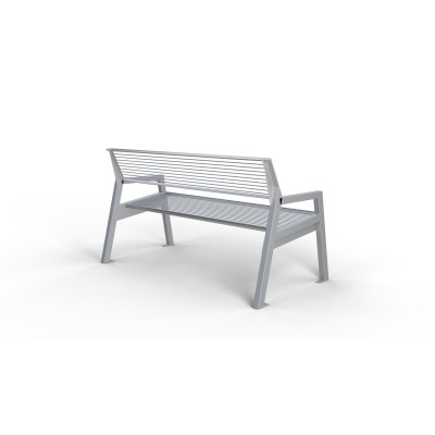 Ocelová lavička Rocco VI
