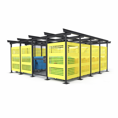 Přístřešek pro odpadové kontejnery Sun | Kovo-ART