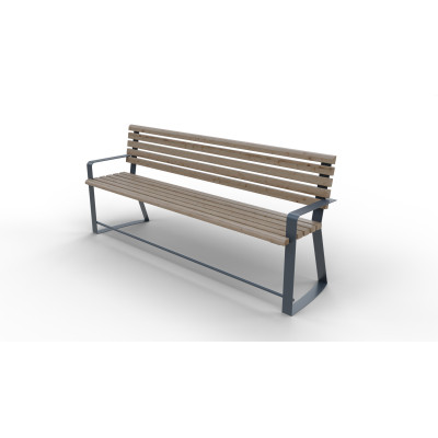 Lavička Hamar III s područkou | Kovo-Art