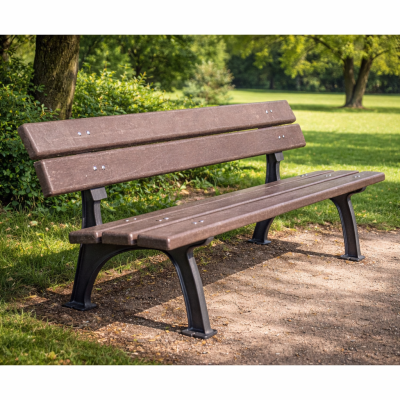 Litinová lavička Park s plastem