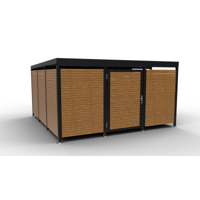 Přístřešek na 18 kol Moss IV | uzamykatelný box na kola | Kovo-ART