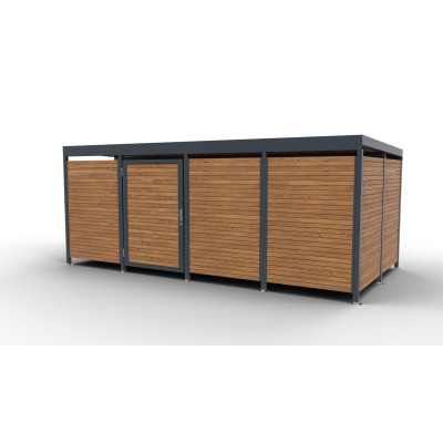 Přístřešek na 18 kol Moss V | uzamykatelný box na kola | Kovo-ART