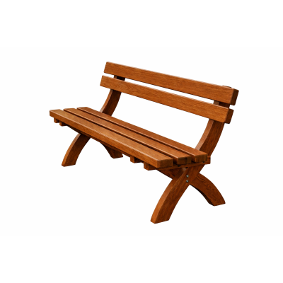 Zahradní dřevěná lavice Bavord | s opěrkou zad | Kovo-ART