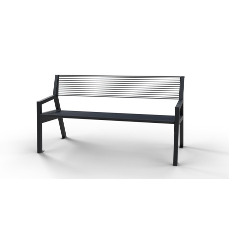 Ocelová lavička Rocco VI