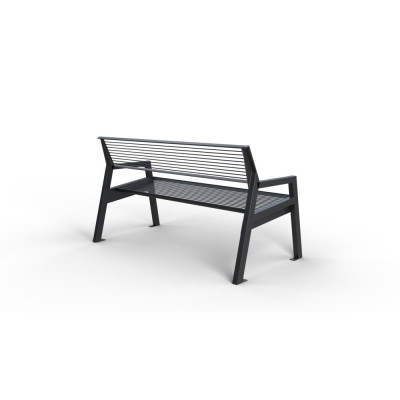 Ocelová lavička Rocco VI