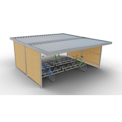 Přístřešek na 20 kol Urban IV | se stojany | Kovo-ART