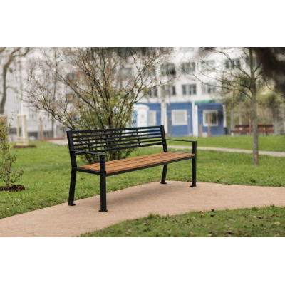 Ocelová lavička Ferro | venkovní lavička | Kovo-ART