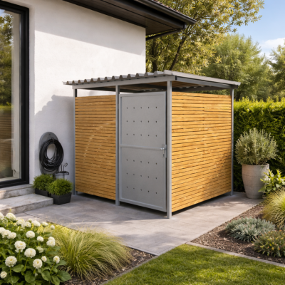 Přístřešek na 4 kola Bergen I | uzamykatelný box na kola | Kovo-ART