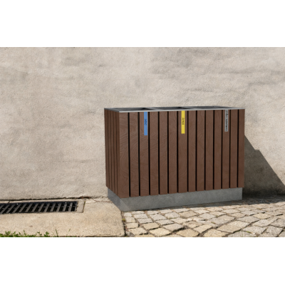 Koš na tříděný odpad Recyklát III | KovoART