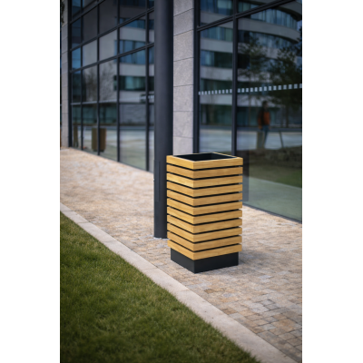 Venkovní odpadkový koš Deluxe | Odpadkové koše