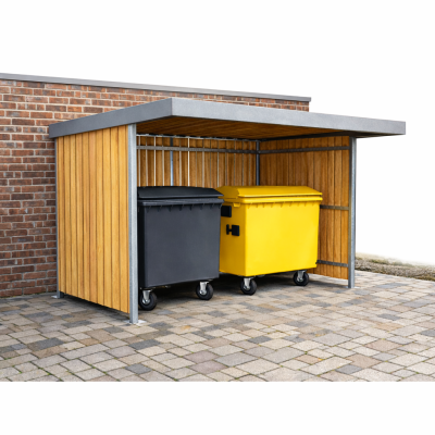 Přístřešek na 2 kontejnery Urban I | box na kontejnery | Kovo-ART
