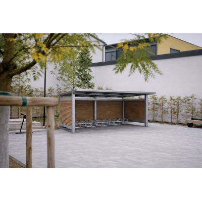 Přístřešek na kola Wood | Kovo-ART