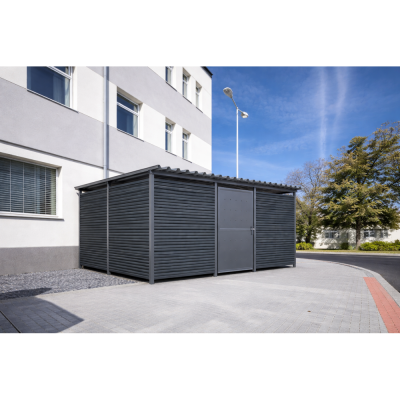 Přístřešek na kontejnery Bergen pro 5×1100 l | KOVO-ART