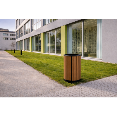 Odpadkový koš Big I 90 l | venkovní koš | Kovo-ART