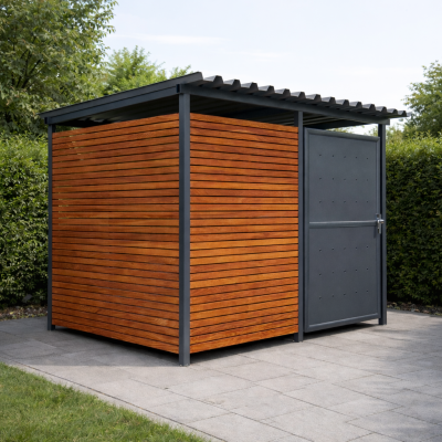 Přístřešek na 2 kontejnery Bergen I | uzamykatelný box | Kovo-ART