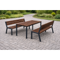 Zahradní sestava Harmony III | stůl + 2 lavičky | Kovo-ART
