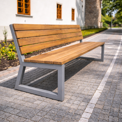 Parková lavička Maxim | venkovní lavička | Kovo-ART