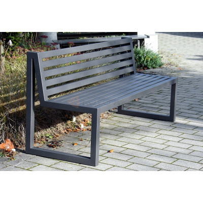 Kovová lavička Sinus - celokovová