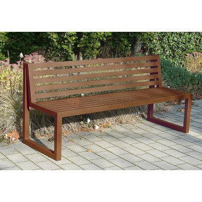 Kovová lavička Sinus - celokovová